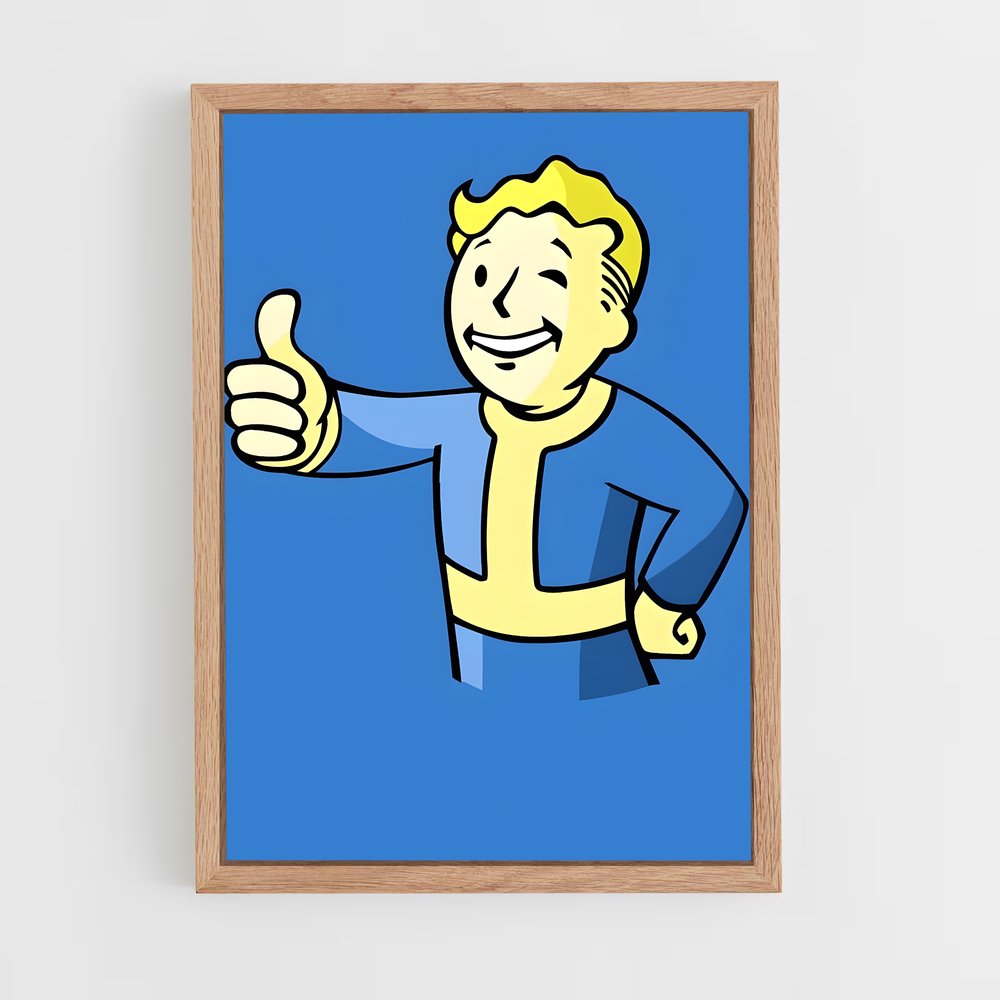 Poster Vault Boy Thumbs Up – affiche Fallout (vue 4)